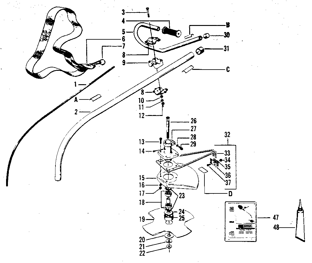 Gas brushcutter