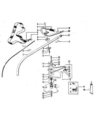 Gas brushcutter