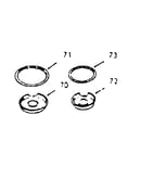 Optional porcelain pan and chrome ring kit