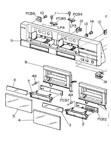 Front panel-cabinet