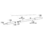 Snapper XL1738EX (1695359) short pulley bar diagram
