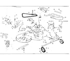 Craftsman 536255230 mower deck diagram