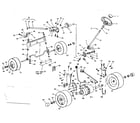 Craftsman 536963630 steering and front axle diagram
