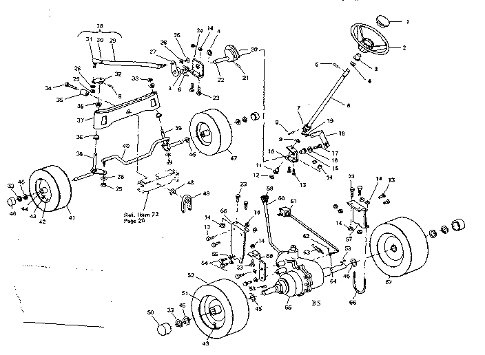 Steering and front axle