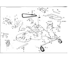 Craftsman 536255231 mower deck diagram