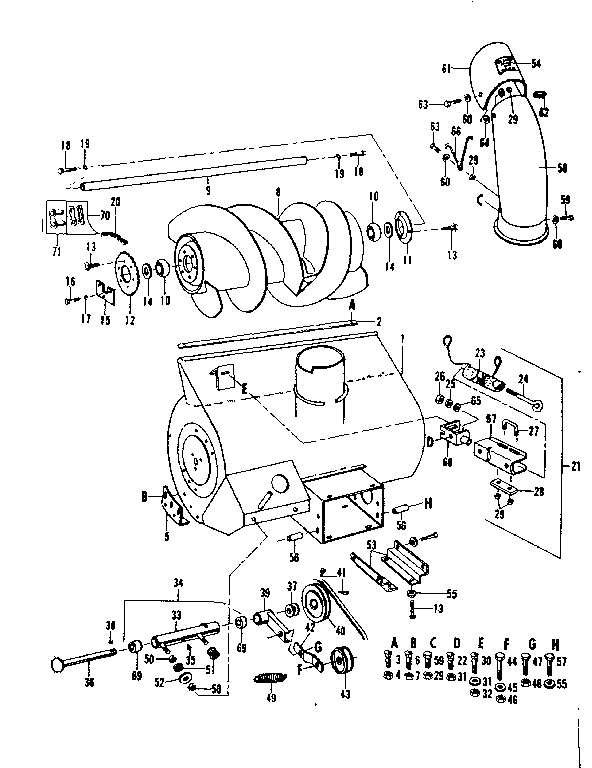 Auger housing assembly