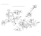 Craftsman 53696330 steering and front axle diagram