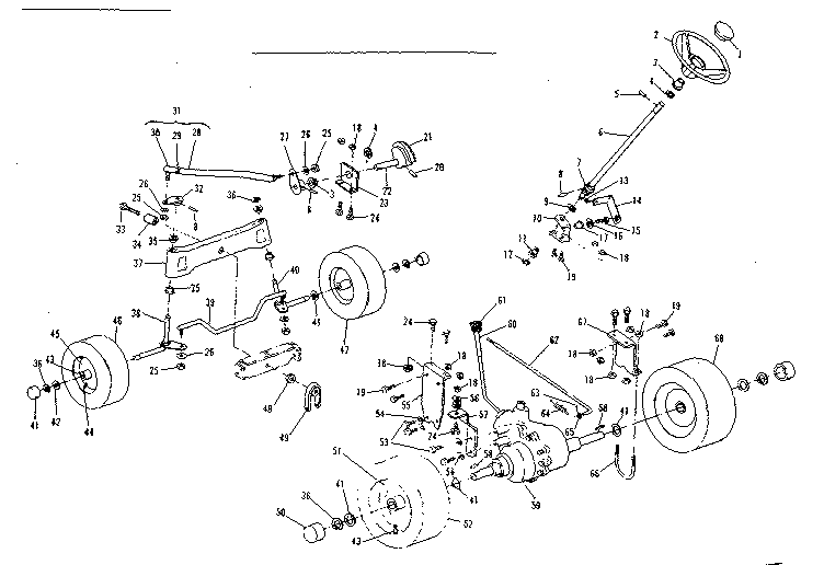 Steering and front axle