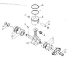 Craftsman 271281611 piston and crankshaft assembly diagram