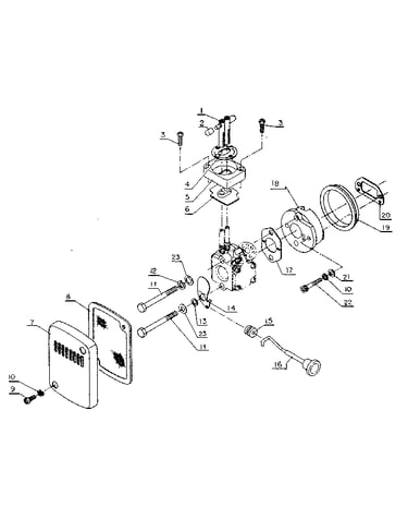 Air filter and insulator assembly
