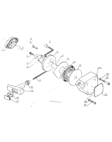 Recoil starter assembly