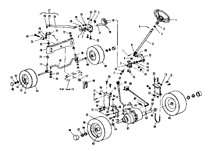 Steering and front axle