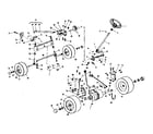 Craftsman 536250940 front & rear axle assemblies diagram