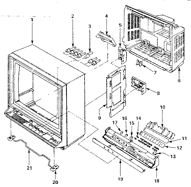 CABINET PARTS LIST