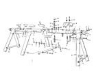 Sears 70172075-3 frame assembly diagram