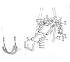 Sears 70172075-3 slide and swing assembly diagram