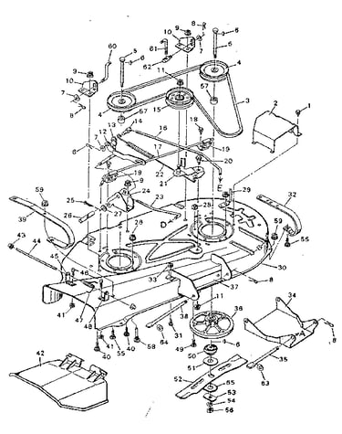 Blade housing lower half