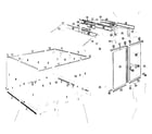 Sears 69668841-1 floor frame & wall assembly, roof support & door assembly diagram
