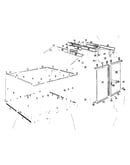 Floor frame & wall assembly, roof support & door assembly