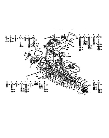 Hood, engine, channels and wheels