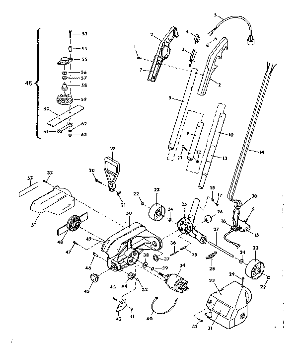 Drive shaft and head assembly
