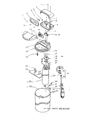 Major assemblies and connecting parts
