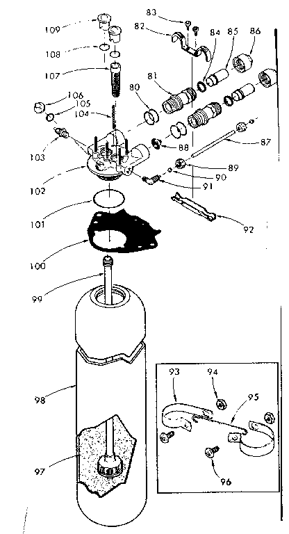 Resin tank, valve adaptor and connecting parts
