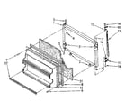 Kenmore 1068668115 freezer door parts diagram