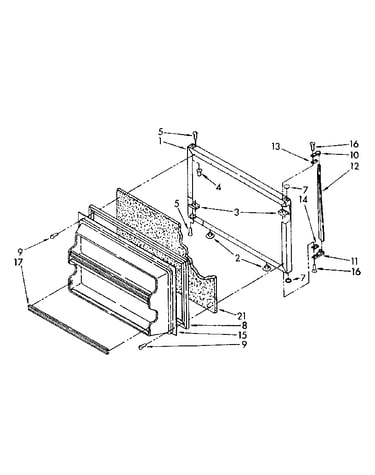 Freezer door parts