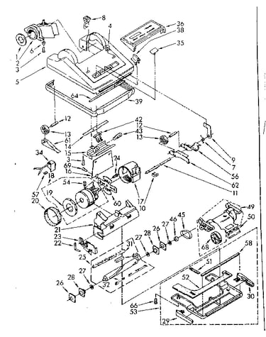 Nozzle and motor assembly