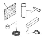 Kenmore 1068761490 optional parts (not included) diagram