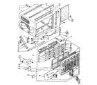 Kenmore 1068761490 cabinet parts diagram