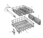 Kenmore 587701801 rack assembly diagram