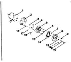 Kenmore 583356021 motor and pump assembly diagram