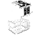 Sears 69668823 roof support, floor frame, wall and door assemblies diagram
