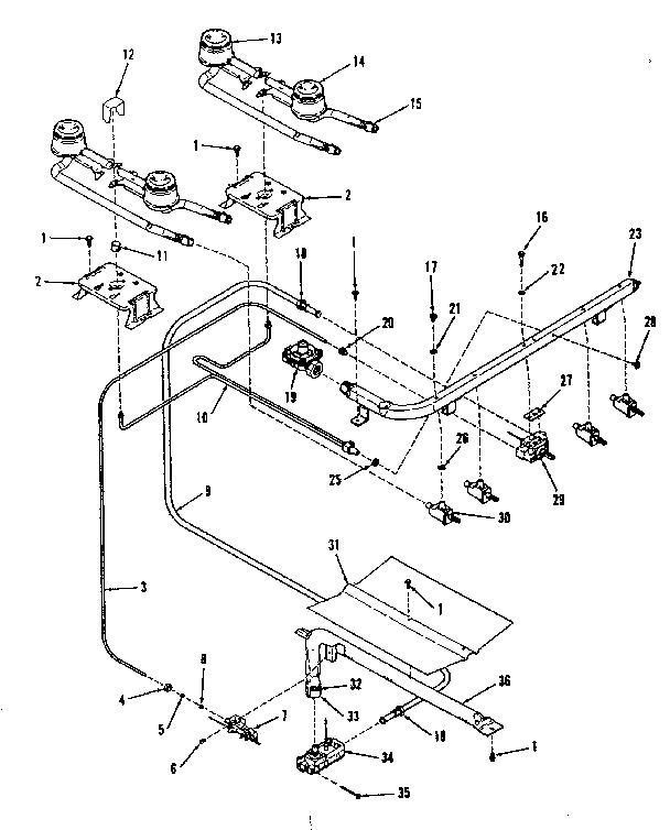 Burner section