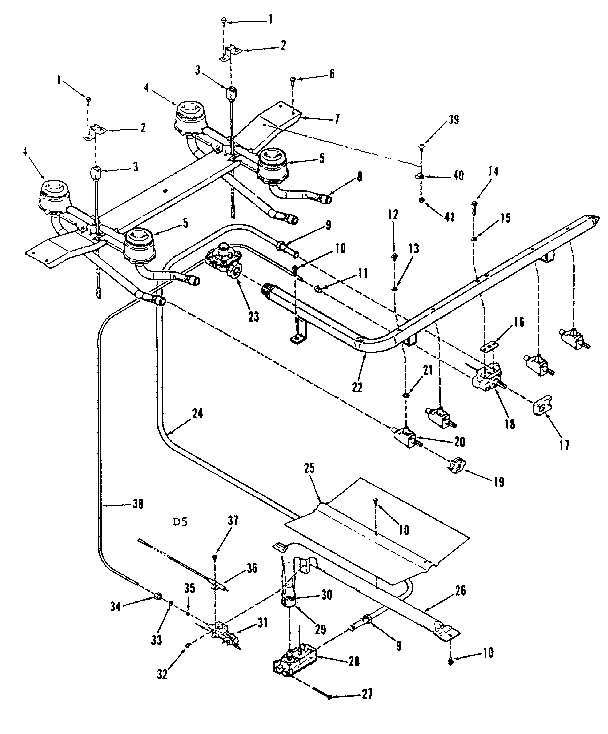 Burner section