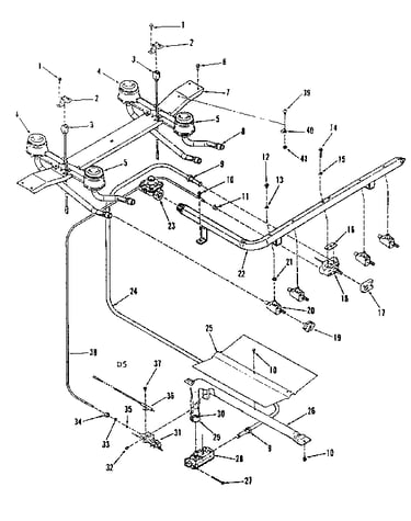 Burner section