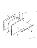 Oven door section (model 911.7118710)