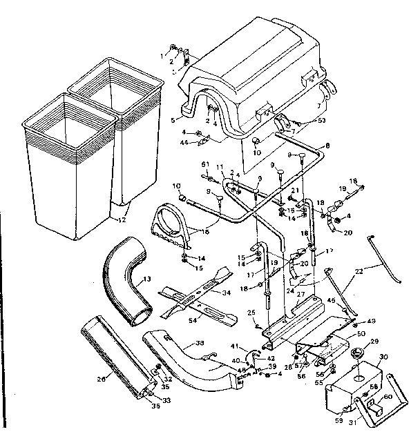 BIN AND CHUTE ASSEMBLY