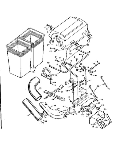 Bin and chute assembly