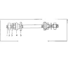 Sears 502474210 axle set complete (less hub shell) diagram