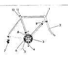 Sears 502474210 frame assembly diagram