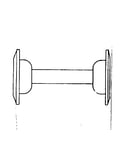 Hub shell (less axle set)
