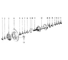 Sears 502474210 maillard atom parts list for rear hub diagram