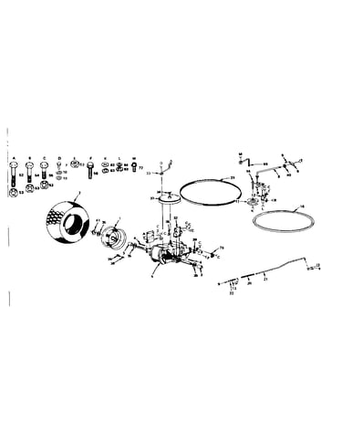 Transmission and rear wheel