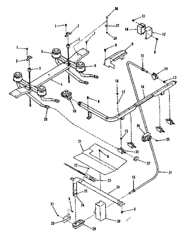 Burner section