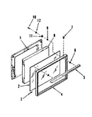 Oven door section