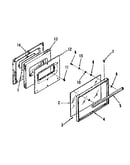 Oven door section
