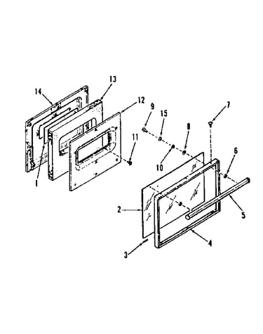 Oven door section